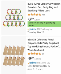 Plastic free party bag fillers