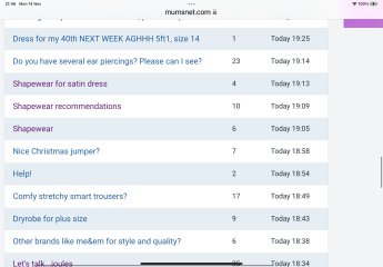 How odd. Three threads posted about winter coats and three threads about shapewear within minutes of each other