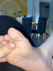 Spot on 7 year olds foot
