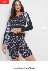 To feel self conscious in a swimming costume