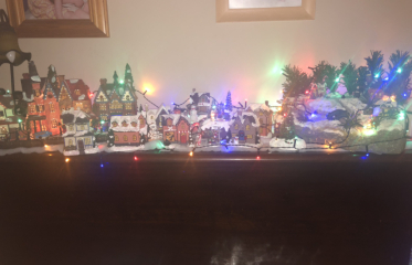 Miniature Christmas village 
