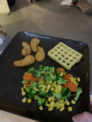 What’s an adult size portion of fish fingers??
