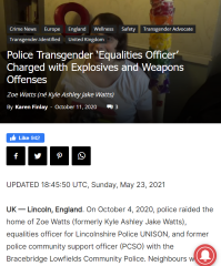 Twitter Thread on TW & TM recruited by the police