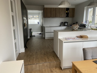 Rear extension when there is a drop to the garden