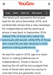 To think Scotland should become independent?