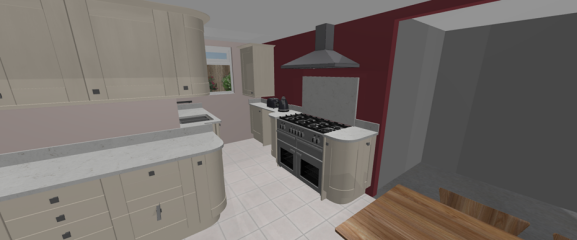 Wall colour to complement Cranberry rangemaster