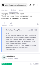Young Vibes/Satsie Thomas. New company set up by the same people as Your Child Freedom Formula and Peaky Parents