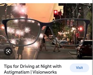 To ask how the hell to drive in the dark and rain?
