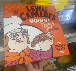 To buy a Lewis capaldi pizza 