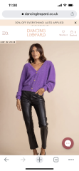 Slouchy cardigan like this (pic included)