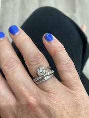 Show me your engagement and wedding ring please!