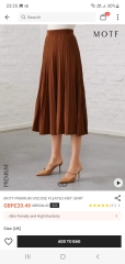 Knitted midi skirts