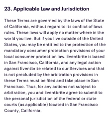 Legal action against Eventbrite for unlawful discrimination 
