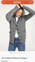 Charcoal grey cardigan