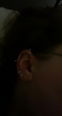 Do you have several ear piercings? Please can I see?