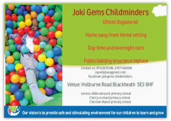 Childminder in SE3 (Blackheath and Kidbrook)