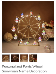 Personalised Xmas bauble for 12 people!
