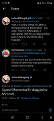 WTF India Willoughby Racist tweet 
