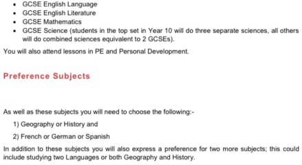 Opinions please: To add Creative Subjects to the EBacc?