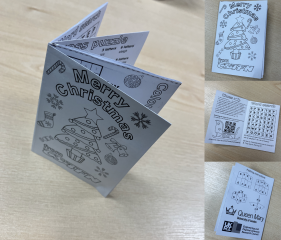 FREE printable colouring in sheet - Christmas and Computing themed