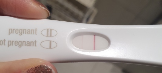 Faint positive 17 DPO
