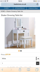 To ask you to show me your Dressing table