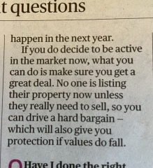 Is there any point putting property on the market at this time of year?