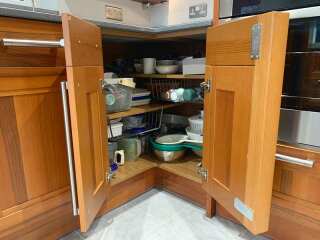 Corner kitchen cupboard