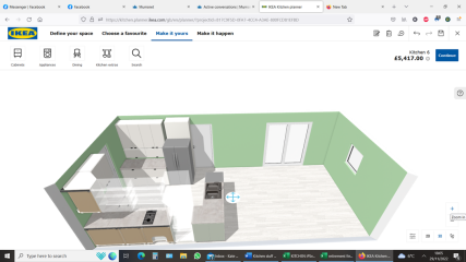 Swopping ends of an open plan kitchen/lounge?