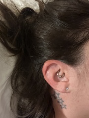 Do you have several ear piercings? Please can I see?