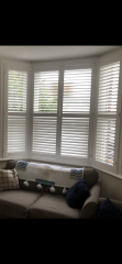 Wooden shutters in bedrooms 