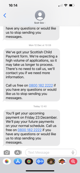 Scottish child payment