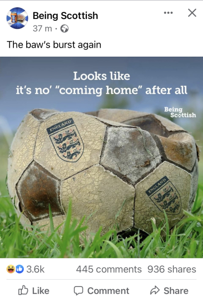 To think the anyone but England mentality is cringe? 