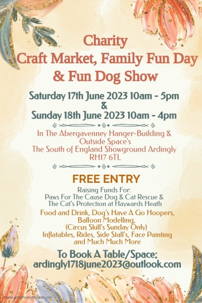 Charity Craft Market, Fun Dog Show & Fun Day For All
