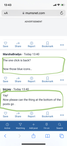 New feature - save threads & posts