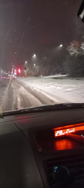 Been four hours stuck in snow in kent