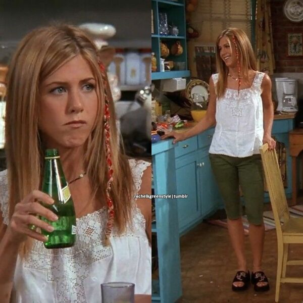 To want Rachel Green’s entire wardrobe? 