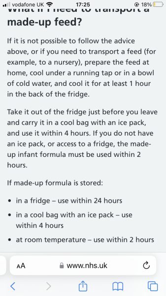 Preparing formula on the go