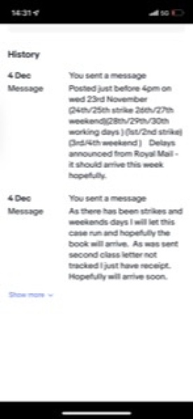 EBay help is buyer trying it on?