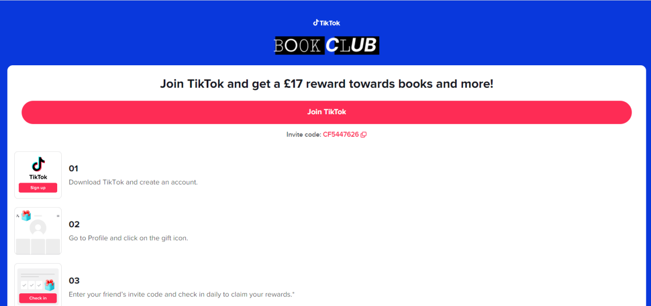 £17 Amazon vouchers from Tiktok