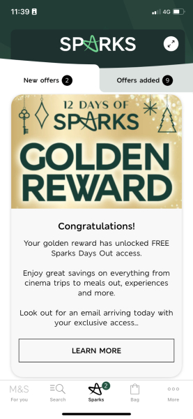 M&S Sparks 12 Days of Christmas