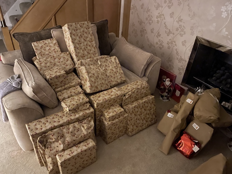 Show me your present pile