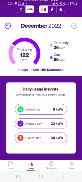 Does  this look reasonable use gas/electric 