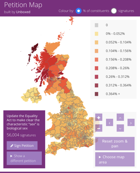 Petition: Update the Equality Act to make clear the characteristic “sex” is biological sex