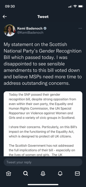 Gender Recognition Reform - Bill at Holyrood