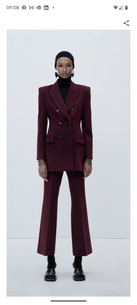 Where can I find ladies business suits with trousers please