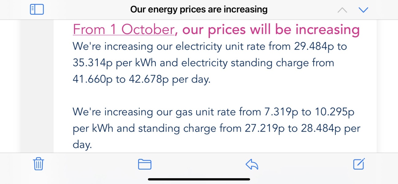 So what are your energy bills this month? 