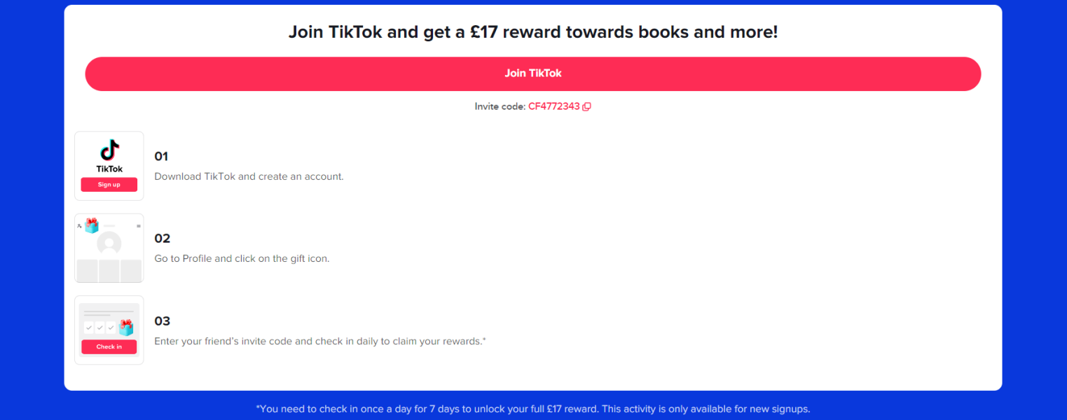4 days left! Free £17 Amazon vouchers ﻿-sign up to tiktok 🎉﻿🎉