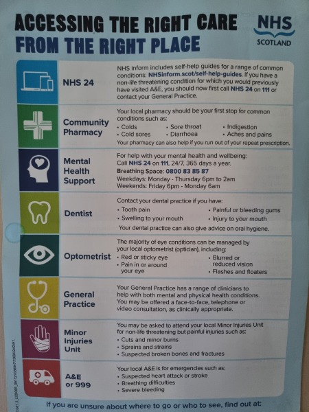 Really don’t know what to do if unwell