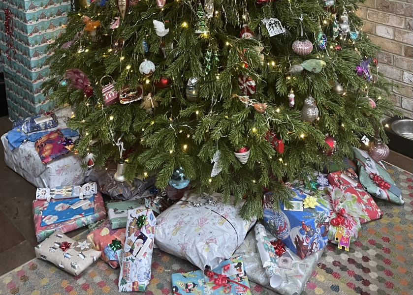Show me your present pile